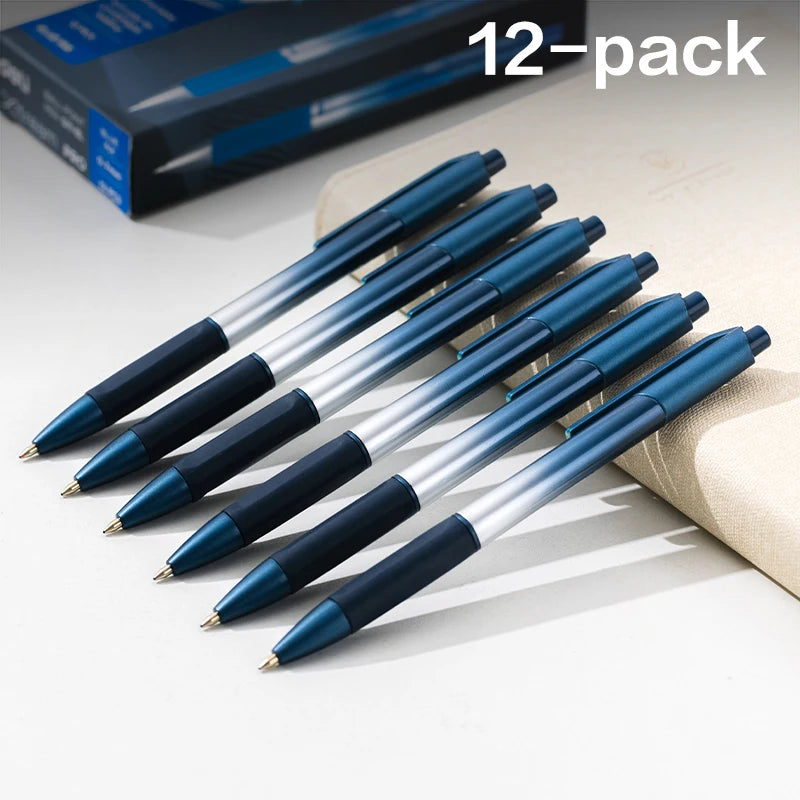 Penne a sfera DELI 0,7 mm Penna a sfera per firma per scrittura liscia Nero Blu Cancelleria per ufficio scuola