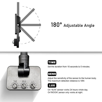 Faretto LED impermeabile IP65 10W 30W 50W 100W AC220V 6000K, faretto da parete per esterni, garage, strada, cancello, palestra, lampada per esterni