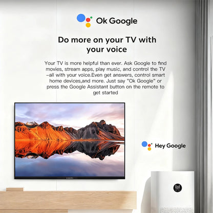 Xiaomi TV A 32, dimensioni compatte con schermo colorato, suono dinamico con audio Dolby ™ , DTS-X e DTS Virtuale:X, Fini metallici di fascia alta