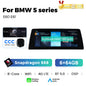Mekede 10.25/12.3 pollici QLED Android 14 Snapdragon 128GB ROM CarPlay Wireless Auto Multimedia per BMW Serie 5 E60 E61 E62 E63 E64 Sistema CCC CIC Navigazione GPS Doppio BT 4G WiFi DSP