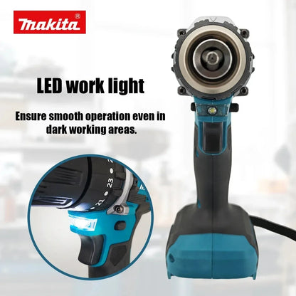 Makita DDF487 Trapano Avvitatore a Batteria 18V Brushless Compatto ad Alta Coppia a Velocità Variabile per Lavorazione del Legno Compatibile con Batterie Makita