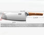 Coltello da cucina professionale per uso domestico – coltello multiuso per affettare, coltello da chef, coltello per frutta, utensili per la casa e per ristoranti.