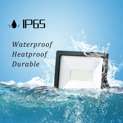 Faretto LED impermeabile IP65 10W 30W 50W 100W AC220V 6000K, faretto da parete per esterni, garage, strada, cancello, palestra, lampada per esterni