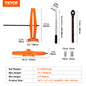 SucceBuy Scissor Jack 2.5 Ton Scissor Car Jack 3.7 "-17.1" Gamma di sollevamento Scissor Lift Jack Portatile Pneumatico per Auto Camion SUV