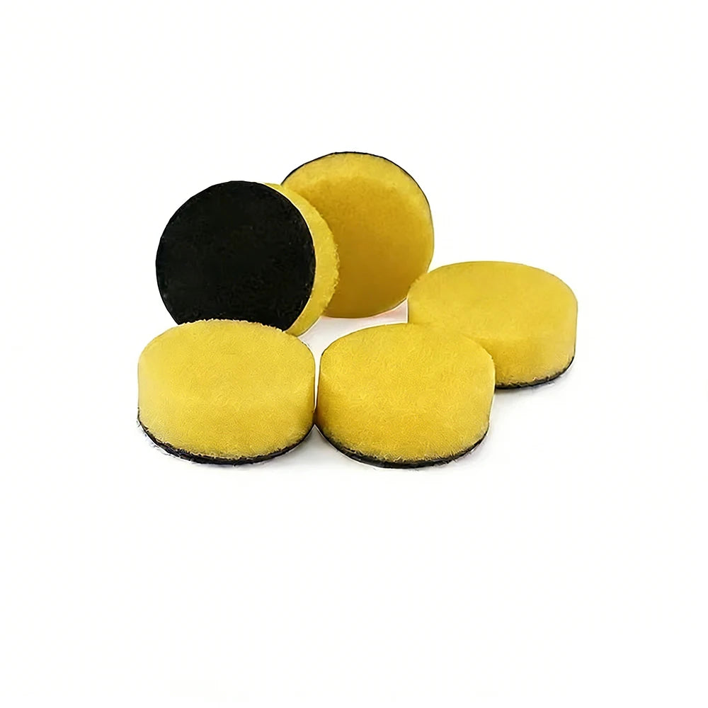 SPTA 5 pezzi 1 pollice (30 mm) 2 pollici (50 mm) mini tamponi in schiuma spugna per lucidatura per kit di lucidatura per dettagli trapano rorario per auto