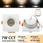 4-20 pezzi 3 CCT LED plafoniera 3000K 4000K 6500K pieghevole da incasso per la casa camera da letto bagno soggiorno illuminazione Lamparas Led