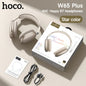 Cuffie Bluetooth HOCO W65 Plus con cancellazione del rumore ANC, auricolari wireless over-ear, suono Hi-Fi, cuffie sportive con pulsante.