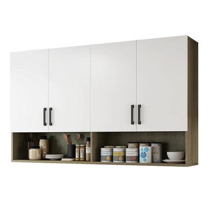 Armadietto da cucina pensile Armadietto da parete Armadietto portaoggetti Appeso a parete Balcone Camera da letto Bagno