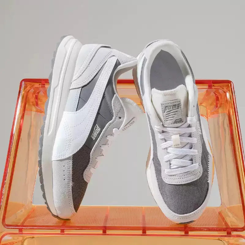 Sneaker Retro PUMA - Scarpe Sportive Trendy in Pelle Goffrata e Mesh Traspirante con Suola Spessa Antiscivolo - 397377-08