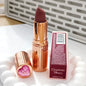 Charlotte Brand Blush in stick colorato, lucidalabbra idratante al collagene, rossetto in tubetto oro con diamante rosa, cosmetici Tilbury