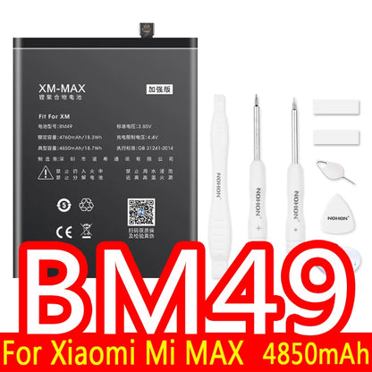 NOHON Batteria Per Xiaomi Mi 10 9 8 11T Pro 10T 11 Lite 12 12S 12X 13 6 5 MAX MIX 4 3 2 2S BM4R BM53 BM55 BM58 BM59 BP42 Batteria