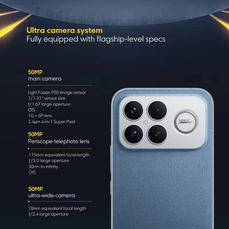 POCO F8 Ultra Snapdragon 8 Elite Gen 5 6500mAh 6.9" 120Hz Display AMOLED POCO Hyper RGB con supporto NFC Smartphone