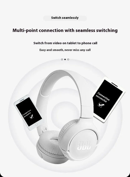 Cuffie Bluetooth Wireless Over-Ear JBL TUNE510BT - Cuffie con Cancellazione del Rumore e Sub-Bassi per Musica, Gaming e Sport, Adatte a Tutti gli Usi