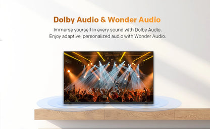 Coocaa Smart TV QLED da 32" – Google Cast integrato, 60Hz, HDR10 e HLG, Dolby Audio, Qyocare 5.0 Anti Luce Blu, senza sfarfallio, 2 porte HDMI e 2 porte USB, luminosità di 200 cd/m²