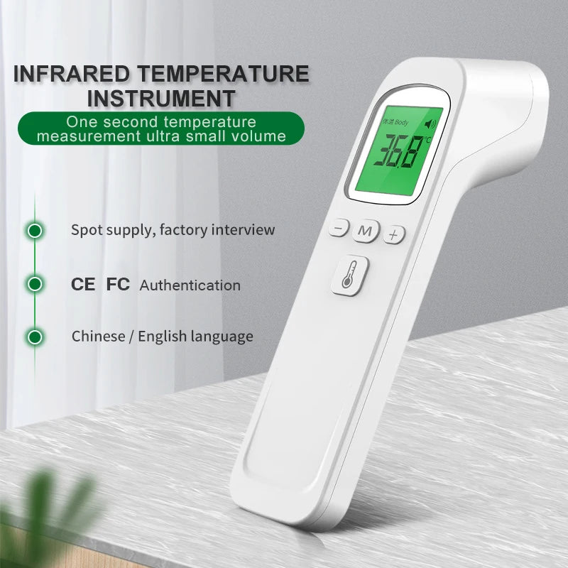 MAMIJOY Termometro per bambini LCD digitale a infrarossi Misurazione del corpo Fronte Orecchio Senza contatto Febbre per adulti Termometri per bambini IR