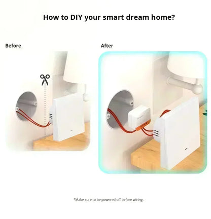 SONOFF ZBMINI L2 Extreme ZigBee Smart Switch Nessun cavo neutro richiesto Interruttore di controllo a 2 vie a 1 banda Funziona vocale Alexa con ZBBridge