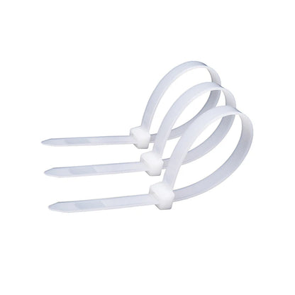 250/1000PCS fascetta in Nylon di plastica autobloccante bianca 3*100 3*150 4*200 fascetta fermacavo anello di fissaggio fascette fascette in Nylon