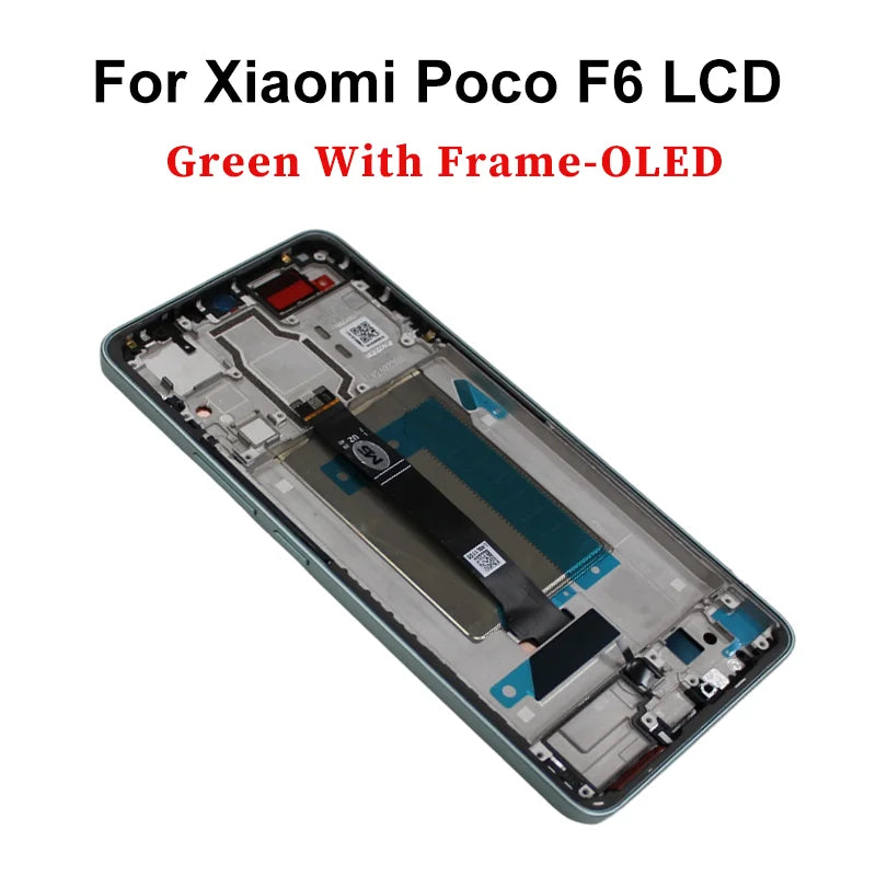 Display OLED da 6,67" per Xiaomi Poco F6 LCD 24069PC21G, schermo touch e digitalizzatore per Poco F6 Pro LCD 23113RKC6G, ricambi di ricambio