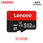 Scheda TF Lenovo ad Alta Velocità 512GB per Videosorveglianza, Micro SD 128GB 1TB, Scheda di Memoria ad Alta Durabilità Classe 10 U3 per Telecamera CCTV e Dashcam