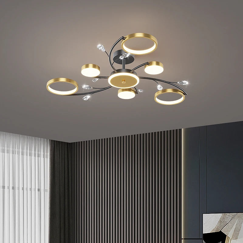 Plafoniera moderna e lussuosa per interni, lampadario a sospensione a LED, lampade da soffitto per soggiorno, camera da letto, cucina, apparecchi di illuminazione