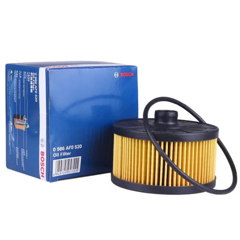 Filtro olio Bosch AF0520 per Renault Clio, Megane, Kangoo, Scenic; per Dacia Logan/Sandero/Duster; per Nissan Qashqai [codice originale: 15208-00Q0F].