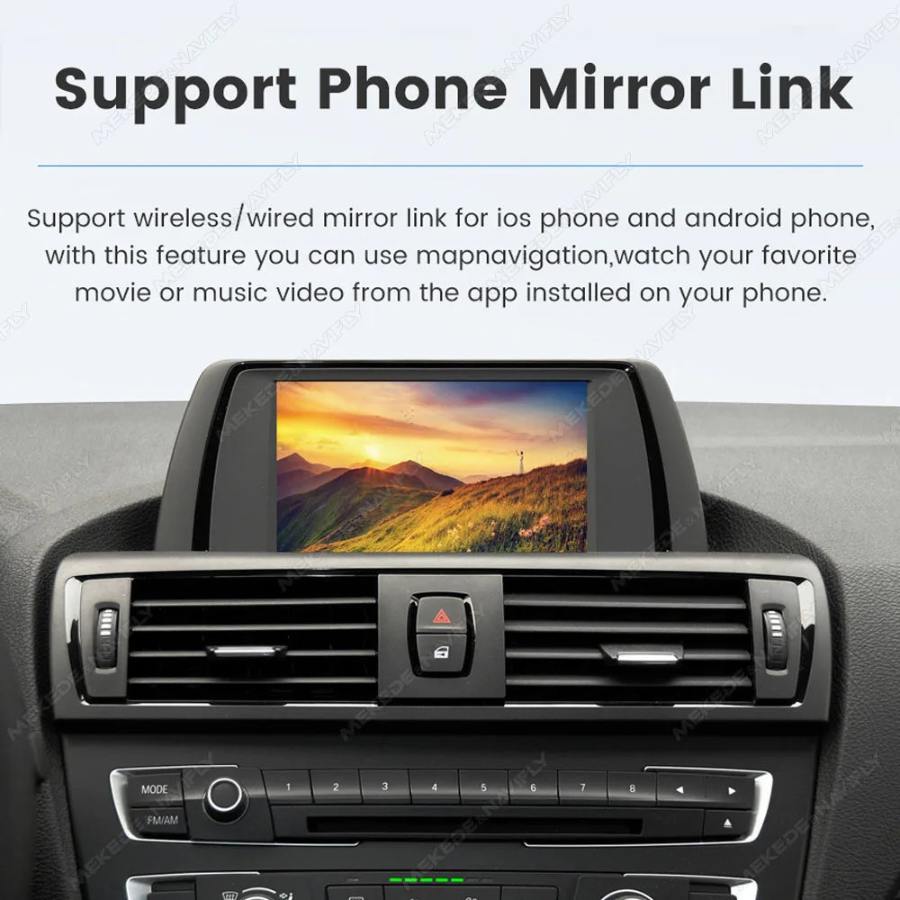 MEKEDE Modulo BOX DSP HiFi con mirroring, CarPlay wireless, Android Auto, AirPlay, Autolink per BMW F20 F21 F30 F31 F34 F07 F10 F11 F01 F2 F25 E60 E61 E81 E82 E84 E87 E88 E89 E90 E91 E92 E93 E70 E71 Sistema CIC