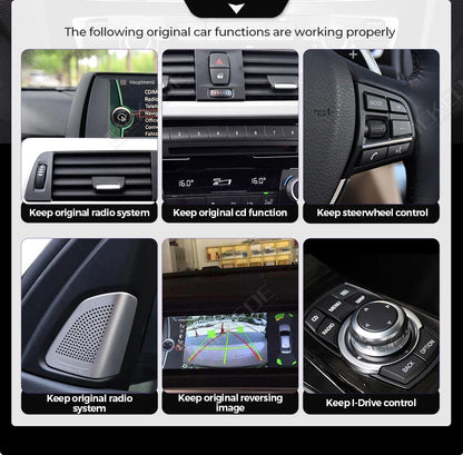 Mekede, autoradio Android da 8,8 pollici, stile originale, con CarPlay wireless e Android Auto, sistema multimediale per BMW X3 F25 e X4 F26 (2014-2016), sistema NBT, 4G LTE, WiFi, Bluetooth, navigazione GPS, lettore video 4K