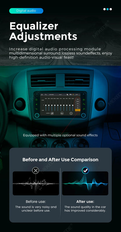 MEKED Autoradio Linux 7 Pollici con CarPlay Wireless e Android Auto per Toyota Yaris Corolla RAV4 Avensis Aygo Prius, Lettore Multimediale Universale 4K con Schermo per Telecamera Posteriore