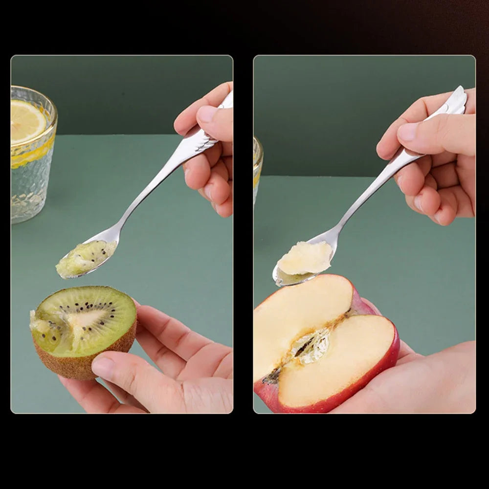 Set di forchette eleganti con base a forma di cigno, cucchiaio da caffè, dessert e insalata in acciaio inossidabile, posate per torte, stoviglie a zero sprechi, dropship