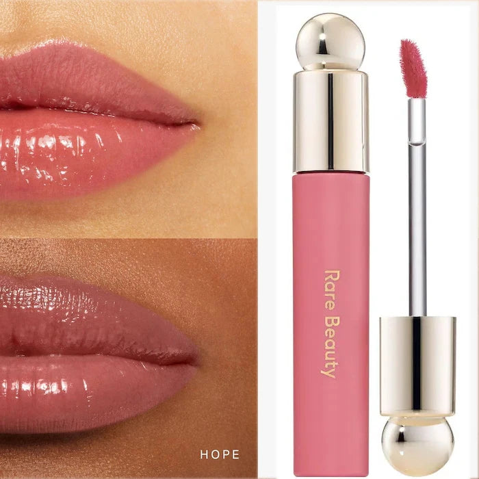 Rare Beauty Soft Pinch Tinted Lip Oil, Lip Gloss Delight, Hope, Happy, Wonder, Blush Liquido, Cosmetici per Viso e Occhi