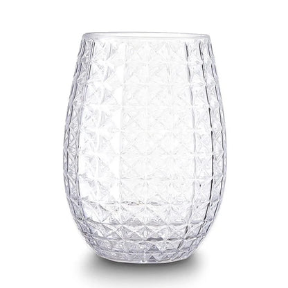 Bicchieri da Vino da 12oz, Bicchieri in Plastica Infrangibili per Whisky, Cocktail e Succhi, Riutilizzabili e Riciclabili per Feste in Piscina e Picnic all'Aperto