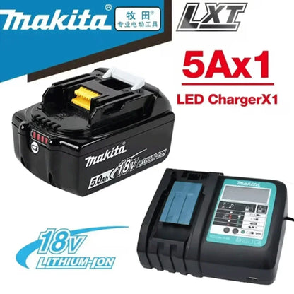 Batteria originale Makita 18V 5Ah, per batteria Makita 18V DHR183 BL1830B BL1850B BL1850 BL1840 BL1860 BL1815 Batteria al litio sostitutiva