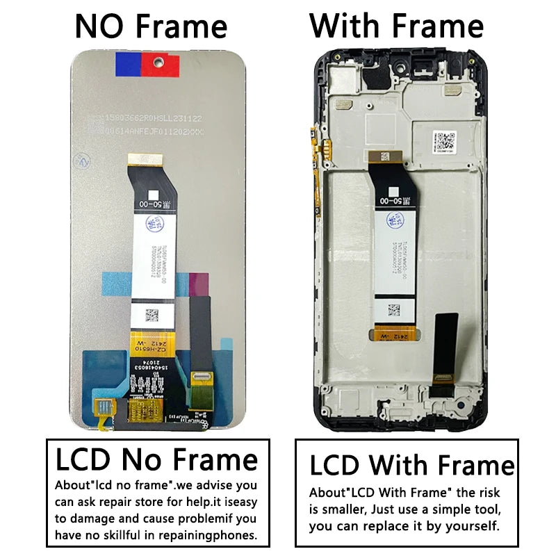 6.5 ''Per Xiaomi Redmi Nota 10 Note10 5G Display LCD Touch Screen Digitizer Assembly M2103K19G M2103K19C LCD di Ricambio