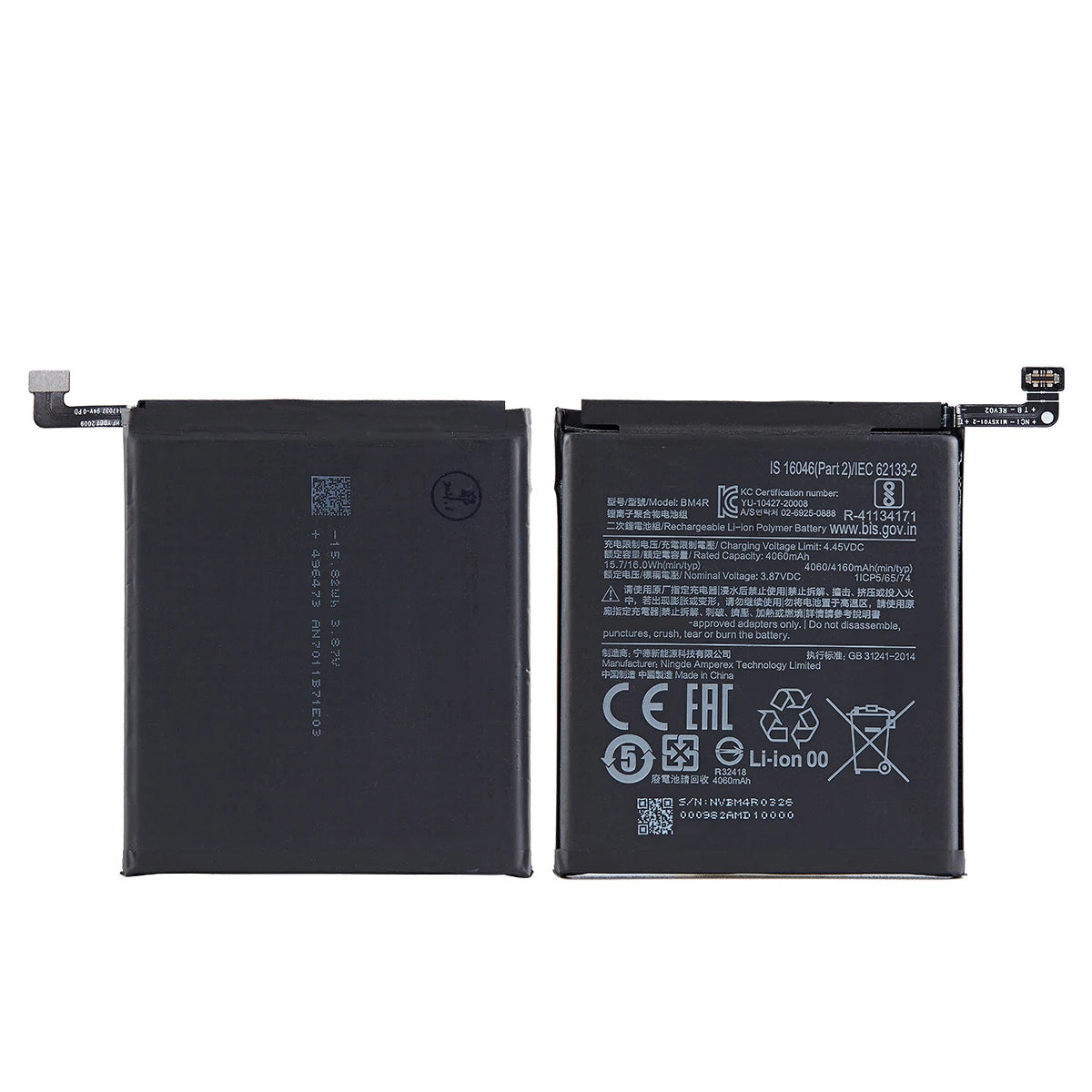 Batteria originale al 100% BM4R 4160mAh per Xiaomi Mi 10 Lite 5G/Mi 10 Lite Zoom batterie di ricambio per telefono + strumenti