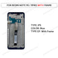 6.67 "Display LCD Per Xiaomi Redmi Nota 9S Nota 9 Pro Touch Screen Digitizer Assembly M2003J6A1G M2003J6B2G Parti di Ricambio