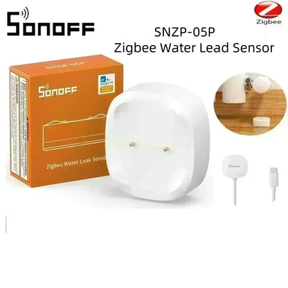 SONOFF SNZB-06P SNZB-05P Zb Bridge Pro Sensore di perdite d'acqua Zigbee ZbminiL2 SNZB-02D Sensore per porte e finestre Sensore di temperatura e umidità