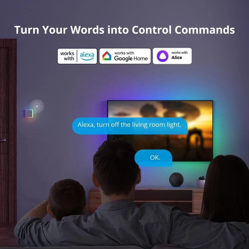 Sonoff TX Ultimate SONOFF T5 Sonoff Interruttore da parete 86/120 Accesso completamente touch Bordo luminoso a LED Multi-sensoriale tramite Alexa Home Smartthings