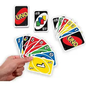Mattel Games, gioco di carte Uno, per bambini dai 7 anni in su, da 2 a 10 giocatori.