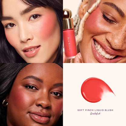 Blush Liquido Leggero e Naturale Hot Fashion Rare Beauty Soft Pinch Matte Bouncy Cushiony Cream-to-Powder