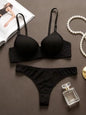 Nuova lingerie europea e americana a 3/4 tazze con stampa leopardata abbinata a un set di biancheria intima da donna sexy perizoma reggiseno push up B2087