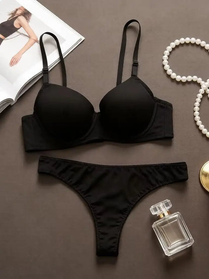 Nuova lingerie europea e americana a 3/4 tazze con stampa leopardata abbinata a un set di biancheria intima da donna sexy perizoma reggiseno push up B2087
