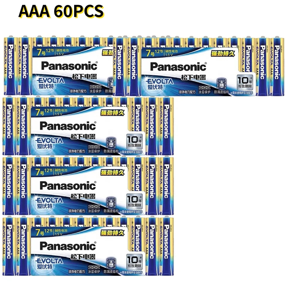 Panasonic 1.5V AAA # Batteria Alcalina a Lunga Durata per Serrature Intelligenti, Telecomandi TV e Condizionatori d'Aria, 4‑96 Pezzi
