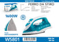 Ferro da Stiro Elettrico Portatile Mini, Ferro a Vapore per Vestiti, Ferro Regolabile con Piastra in Ceramica, Modelli W5801, W5802, W5803, W5804, W5806