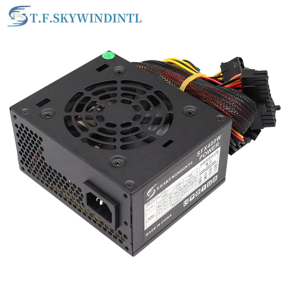 Alimentatore per PC SFX da 400 W Alimentatore da gioco per PC desktop da 400 W SFX400 Piccolo alimentatore 110 V 220 V adatto per computer