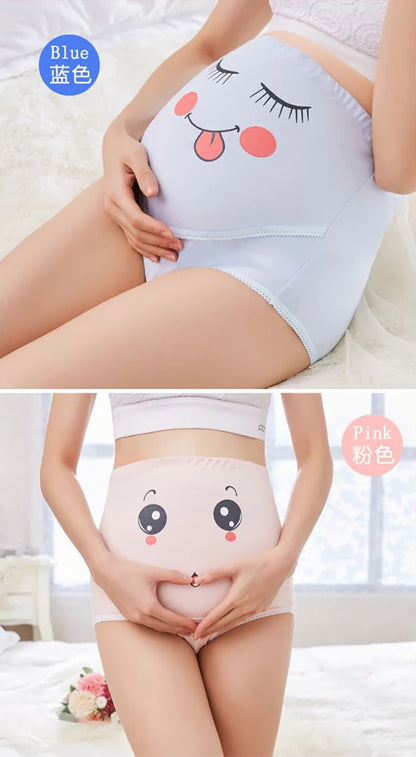 Mutandine di cotone per la biancheria intima di maternità incinta Mutandine vestiti per le donne incinte Slip di gravidanza Intimo di maternità a vita alta