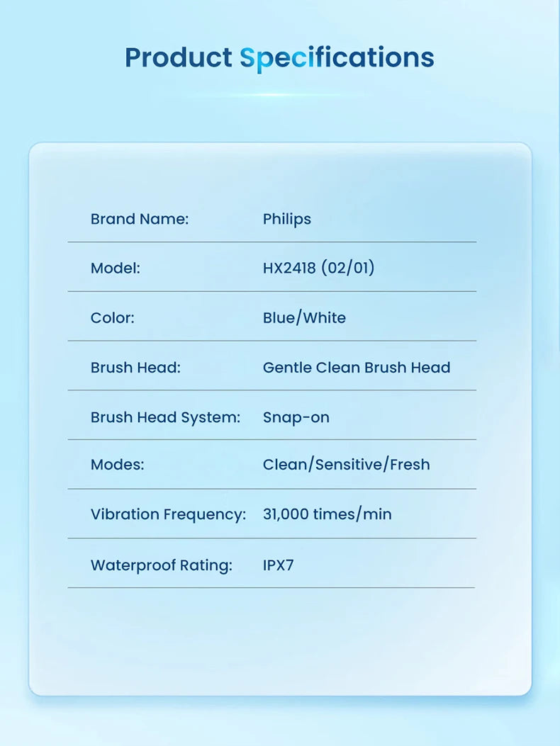 Nuovo Spazzolino Elettrico Philips Sonicare S2 HX2418, 31000 VPM, Ricaricabile con Modalità Fresh, Setole Morbide, 30 Giorni di Autonomia