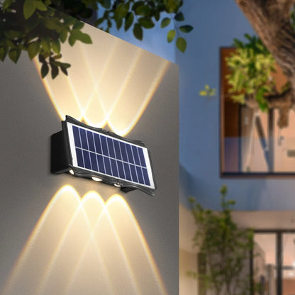 3 pezzi/1 pezzo Lampada da parete solare per cortile, strada, impermeabile, lampada da giardino esterna, decorazione solare per la casa, illuminazione da parete a LED per esterni