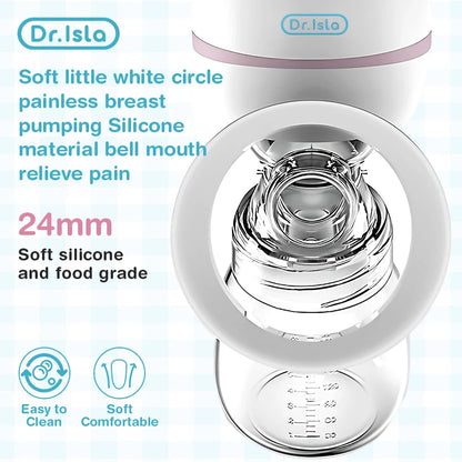 MAMIJOY Tiralatte elettrico portatile USB ricaricabile Silenzioso Estrattore di latte portatile Mungitore automatico Comfort Allattamento al seno
