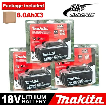 Batteria originale Makita 18V, 5Ah/6Ah, agli ioni di litio, per Makita BL1830, BL1815, BL1860, BL1840. Batteria di ricambio per utensili elettrici Makita.