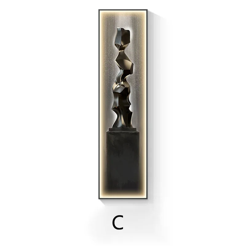 Lampada da Parete a LED Moderna di Lusso, Decorazione per Ingresso, Quadro Sottile da Parete, Lampada da Corridoio di Alta Gamma